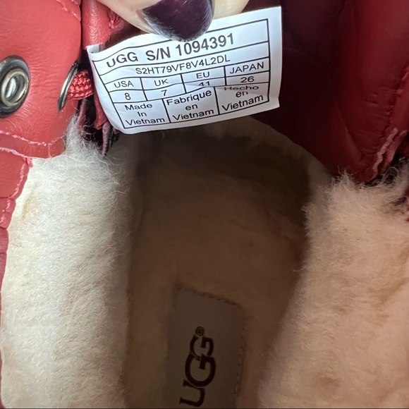 Men’s Waterproof Ugg Boots size 8 red oxide - Picture 11 of 12